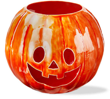 TAG Enamel Luminary, Jack-O-Lantern - Short (G20059)