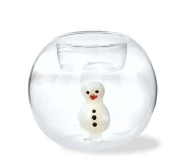 TAG Globe Tealight Holder, Snowman (G20093)
