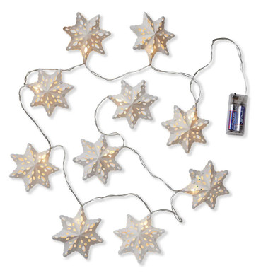 TAG String Lights, Snowflakes - White (G20143)