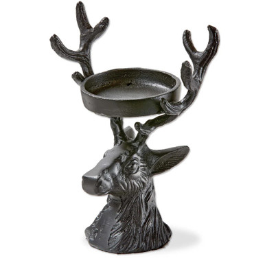 TAG Candle Holder, Deer Head - Pillar (G20200)