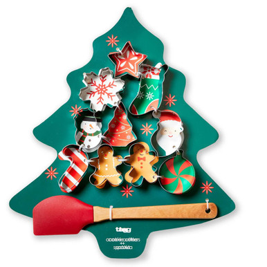 TAG Christmas Cookie Cutter and Spatula Set - Set of 11 (G20321)