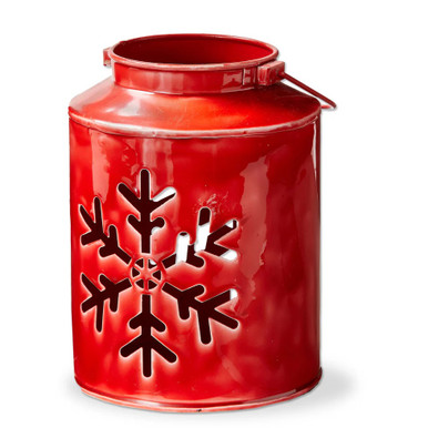 TAG Enamel Lantern, Snowflake -Small (G20232)