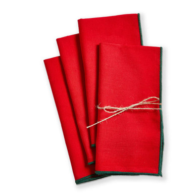 TAG Color Pop Napkins, Red- Set of 4 (G20255)