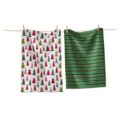 TAG Dishtowel, Cheerful Tree - Set of 2 (G20410)