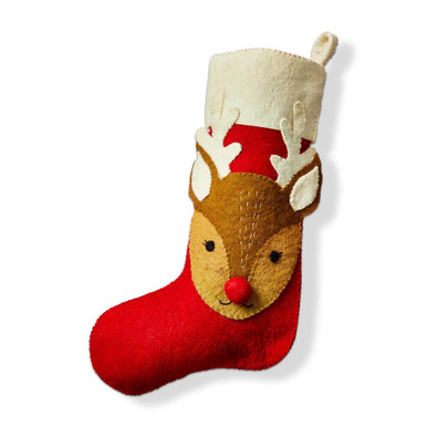 TAG Felt Stocking, Reindeer (G20454)