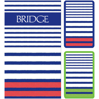 Caspari Bridge Gift Set, Breton Stripe (GS150)