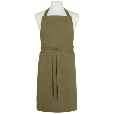 Now Designs Stonewash Apron, Olive Branch (HAP1543D)