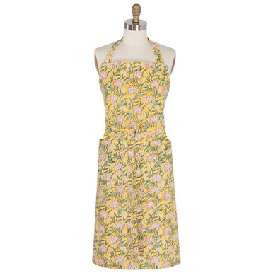 Now Designs Apron, Clematis Block Print (HAP3275D)