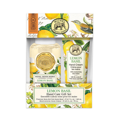 Michel Design Works Hand Care Gift Set, Lemon Basil (841008)