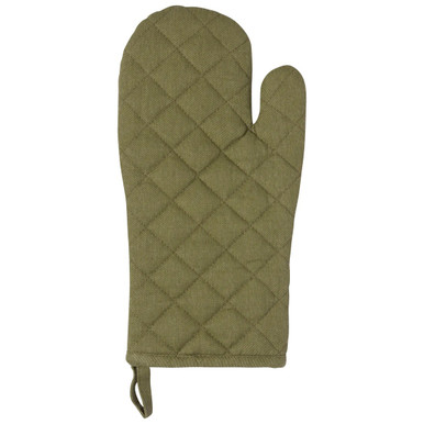 Now Designs Stonewash Superior Oven Mitt, Olive Branch (HOM1544D)