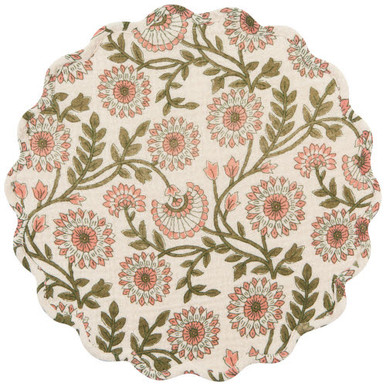 Now Designs Heirloom Single Round Placemat, Thicket (HPM3515D)