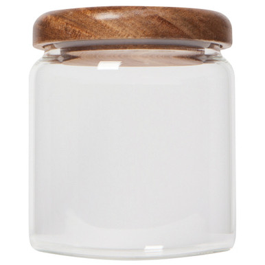 Now Designs Glass Jar with Acacia Wood Lid - 20 oz (HSS3400D)