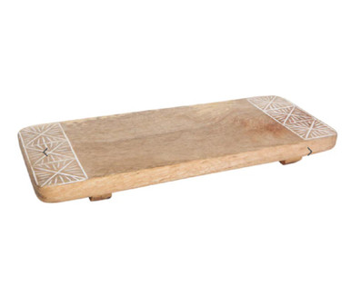 Now Designs Nosh Mango Wood Rectangle Tray (HSV2070D)