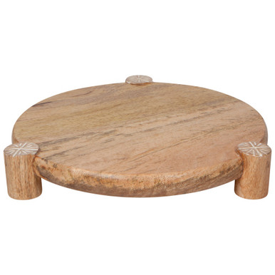 Now Designs Nosh Mango Wood Round Tray (HSV2168D)