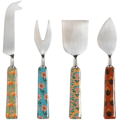 Now Designs Cheese Knives, Mosaic - Set of 4 (HSV3918D)