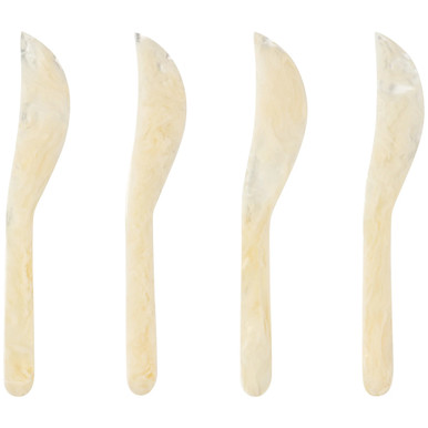 Now Designs Resin Spreaders, Ivory - Set of 4 (HSV3922D)