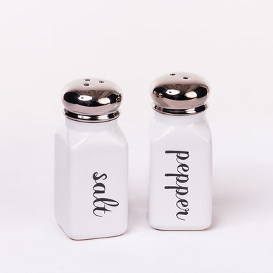 One Hundred 80 Degrees Salt & Pepper Set, White (HY0030)