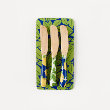 One Hundred 80 Degrees Wood Spreader Set, Lemons (SI0249)