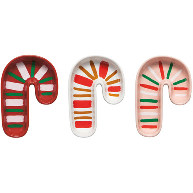 Now Designs Shaped Dish, Merry Mints - Set of 3 (JBO3874D)
