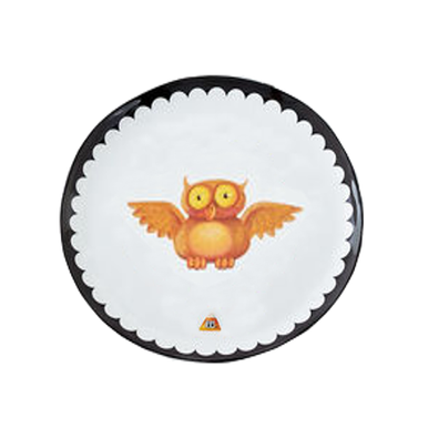 One Hundred 80 Degrees Melamine Halloween Plate, Owl - 9" (ME0779A)