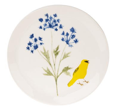Midwest Songbird Plate, Yellow Bird