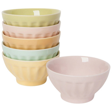 Now Designs Sundae Bar Pinch Bowls, Flora - Set of 6 (NBO2016D)