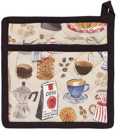 Now Designs Classic Potholder, Coffee Break (NPH2038D)