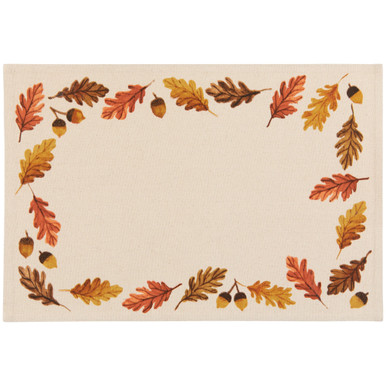 Now Designs Printed Placemat, Oak and Acorn (NPM3970D)