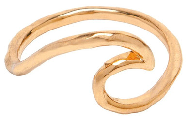 Rain Gold Cresting Wave Ring, Size 7