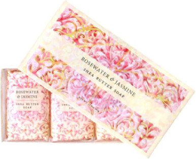 Greenwich Bay 4.3 oz. Bar Soap, Rosewater Jasmine - Set of 3 (R59015)