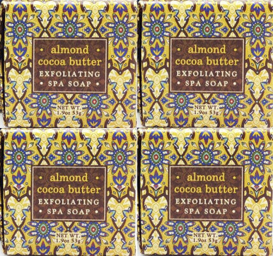 Greenwich Bay 1.9oz Soap, Almond Cocoa Butter - Set of 4 (R5H001)