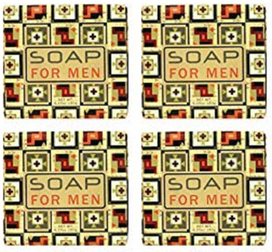 Greenwich Bay 1.9oz Soap, For Men - Set of 4 (R5H028)