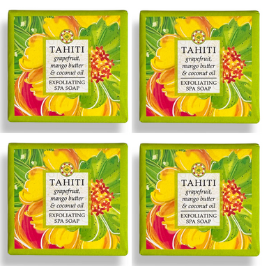 Greenwich Bay 1.9oz Soap, Tahiti - Set of 4 (R5H047)