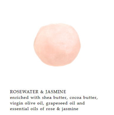 Greenwich Bay 2.75oz Soap Ball, Rosewater & Jasmine (R5S015)