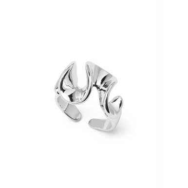Zenzii Ring, Wavy Textured - Silver (R739RH)