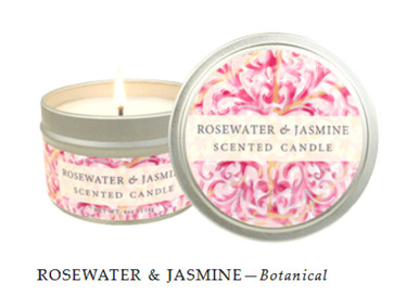 Greenwich Bay Rosewater & Jasmine Scented Candle, 4 oz (R83015)