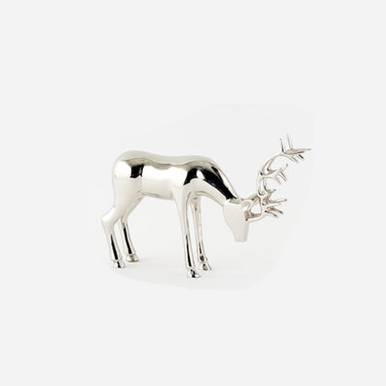 One Hundred 80 Degrees Aluminum Deer, Bending, 9" x 13" (SI0667B)