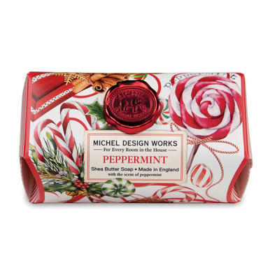 Michel Design Works Large Bath Soap Bar, Peppermint (802347)