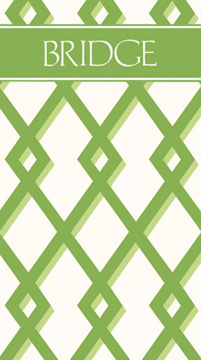 Caspari Bridge Score Pad, Trellis (SP112)