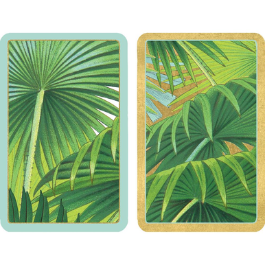 Caspari Playing Cards, Palm Fronds - Set of 2 Decks (PC144)
