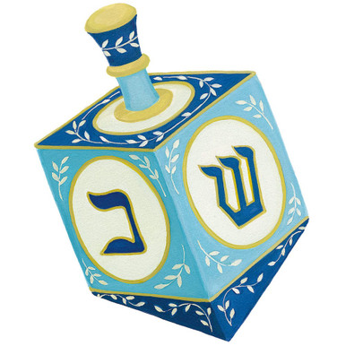 Caspari Die-Cut Gift Tags, Dreidel - 2 Packs (TAG10113)