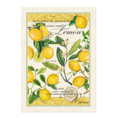 Michel Design Works Cotton Kitchen Towel, Lemon Basil (810008)