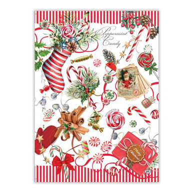 Michel Design Works Kitchen Towel, Peppermint (810347)