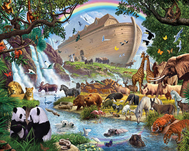 Vermont Christmas Company Jigsaw Puzzle, Noah's Ark - 1000 Piece (VC185)