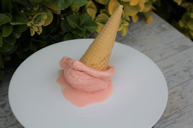 Just Dough It Replica Melted Strawberry Ice Cream Cone (W0503S)