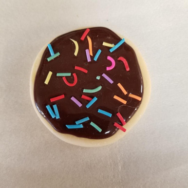 Just Dough It Replica Sugar Cookie, Chocolate Icing and Sprinkles (W0759-CHOC)