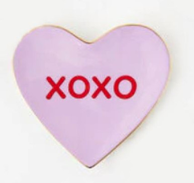 One Hundred 80 Degrees Valentines Day Conversation Heart Trinket Dish- XOXO (WI0108B)
