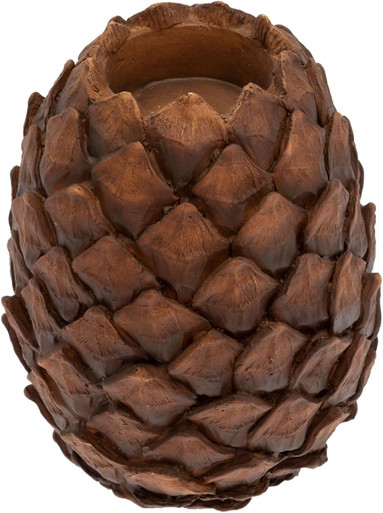 Boston International Tealight Candle Holder, 5.5" Natural Pinecone (XAX23402)