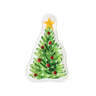 Gallerie II Slump Glass Cookie Plate, Christmas Tree (XPLA76999)