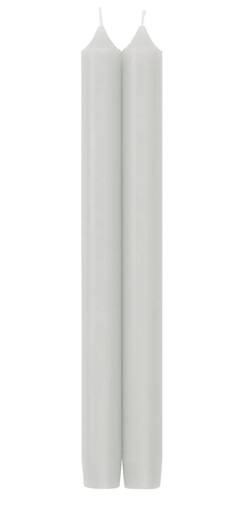 Caspari 10" Straight Taper Candles, Pale Grey - Set of 2 (CA86.2)